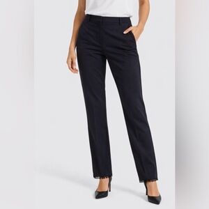 Elegant Black Women's Trousers with beaded hems